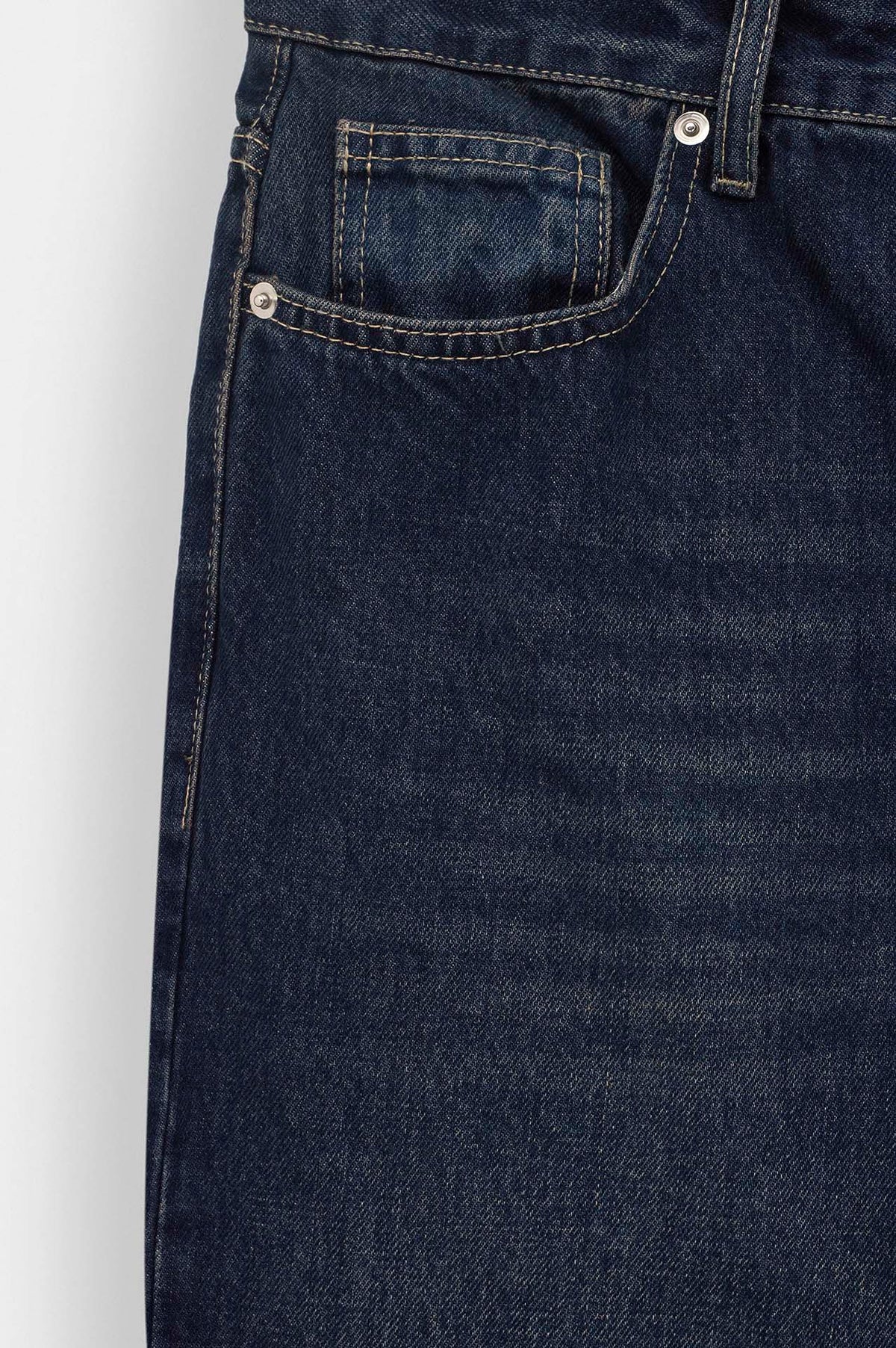 Lazer Efektli Lacivert Regular Fit Jean - 5