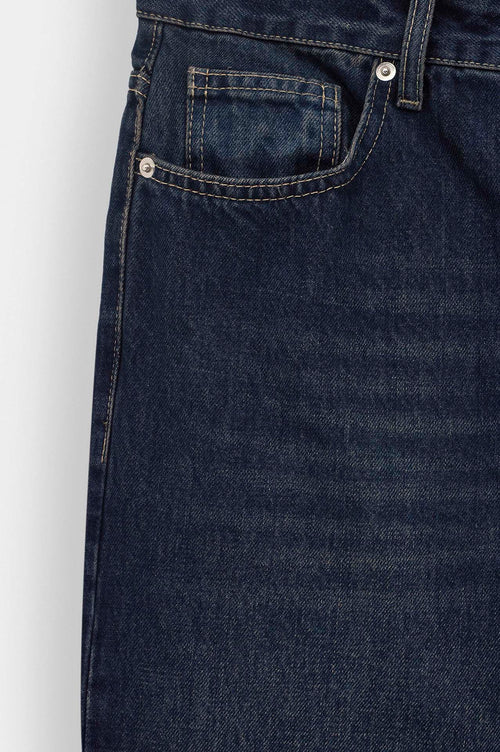 Lazer Efektli Lacivert Regular Fit Jean - 5