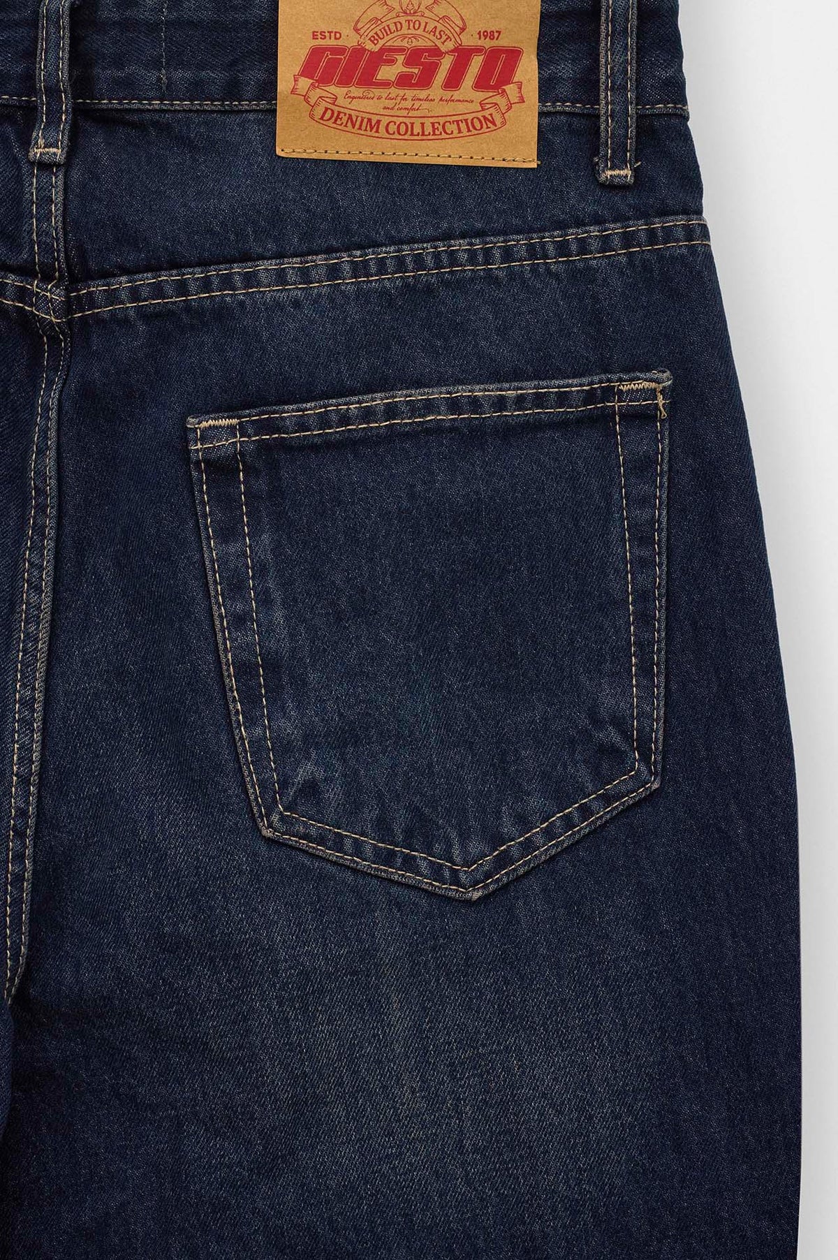 Lazer Efektli Lacivert Regular Fit Jean - 6