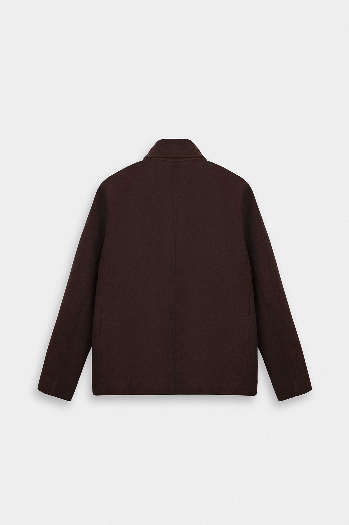 SHORT MELTON BROWN COAT - 4