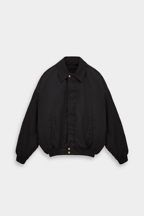 BATWING SLEEVE BLACK BOMBER JACKET - 4