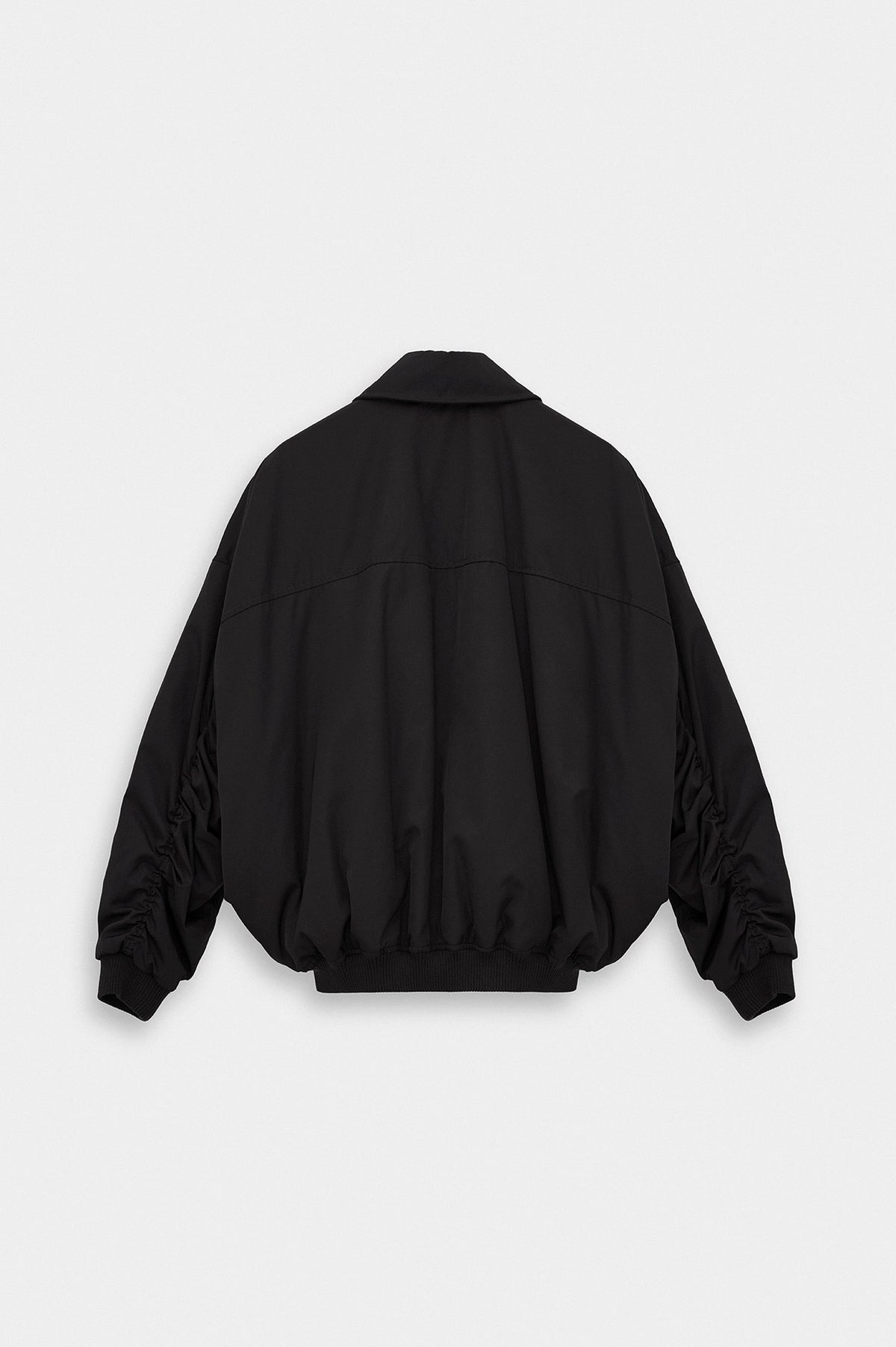 BATWING SLEEVE BLACK BOMBER JACKET - 7