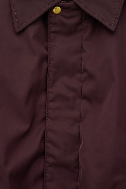 BATWING SLEEVE BURGUNDY BOMBER JACKET - 2