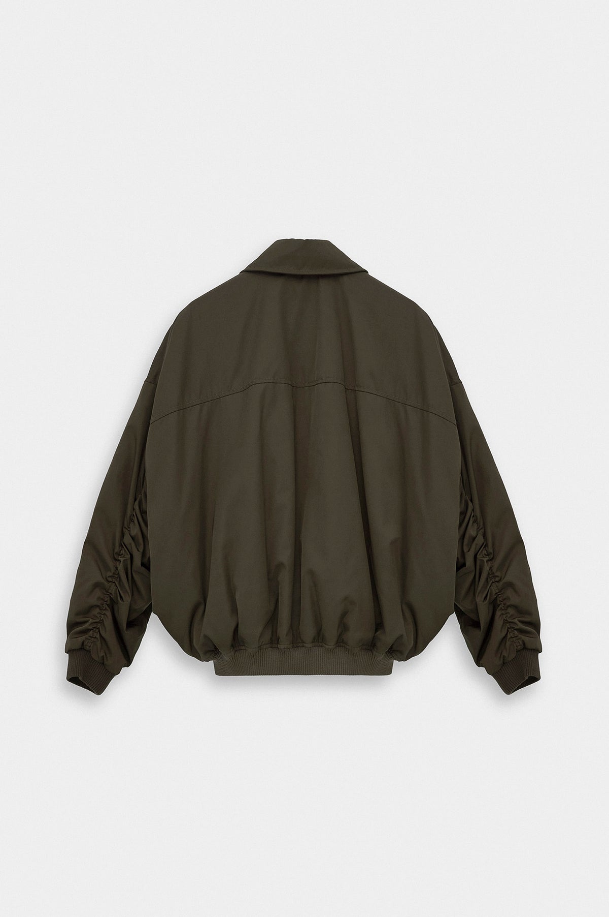 BATWING SLEEVE KHAKI BOMBER JACKET - 4