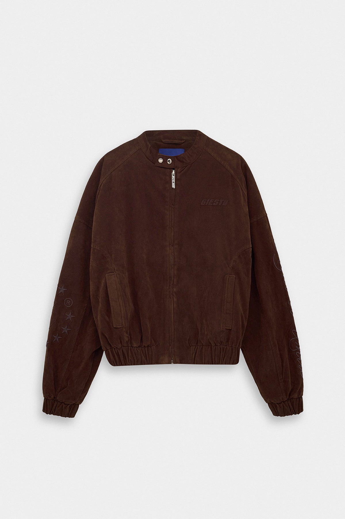 SUEDE BROWN TRACK JACKET - 5