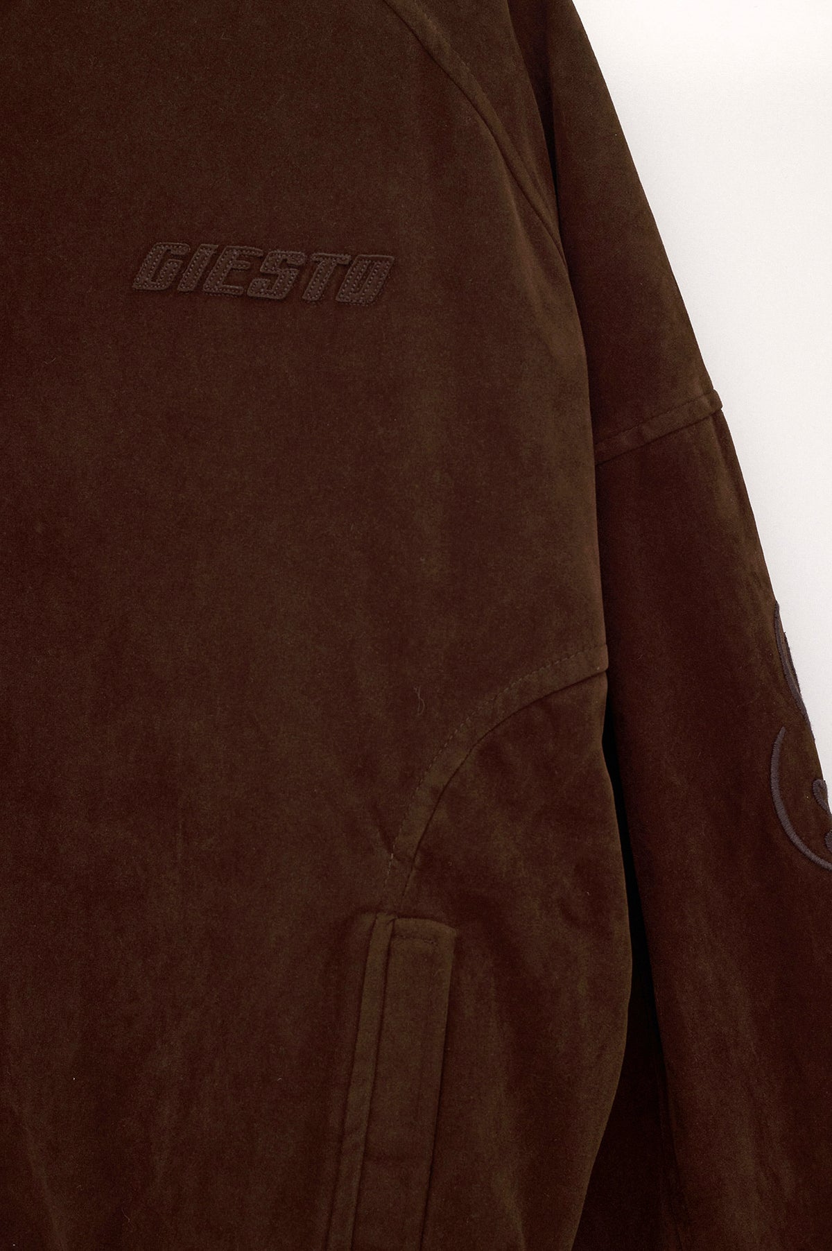 SUEDE BROWN TRACK JACKET - 6