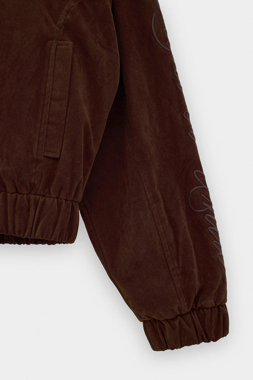 SUEDE BROWN TRACK JACKET - 7