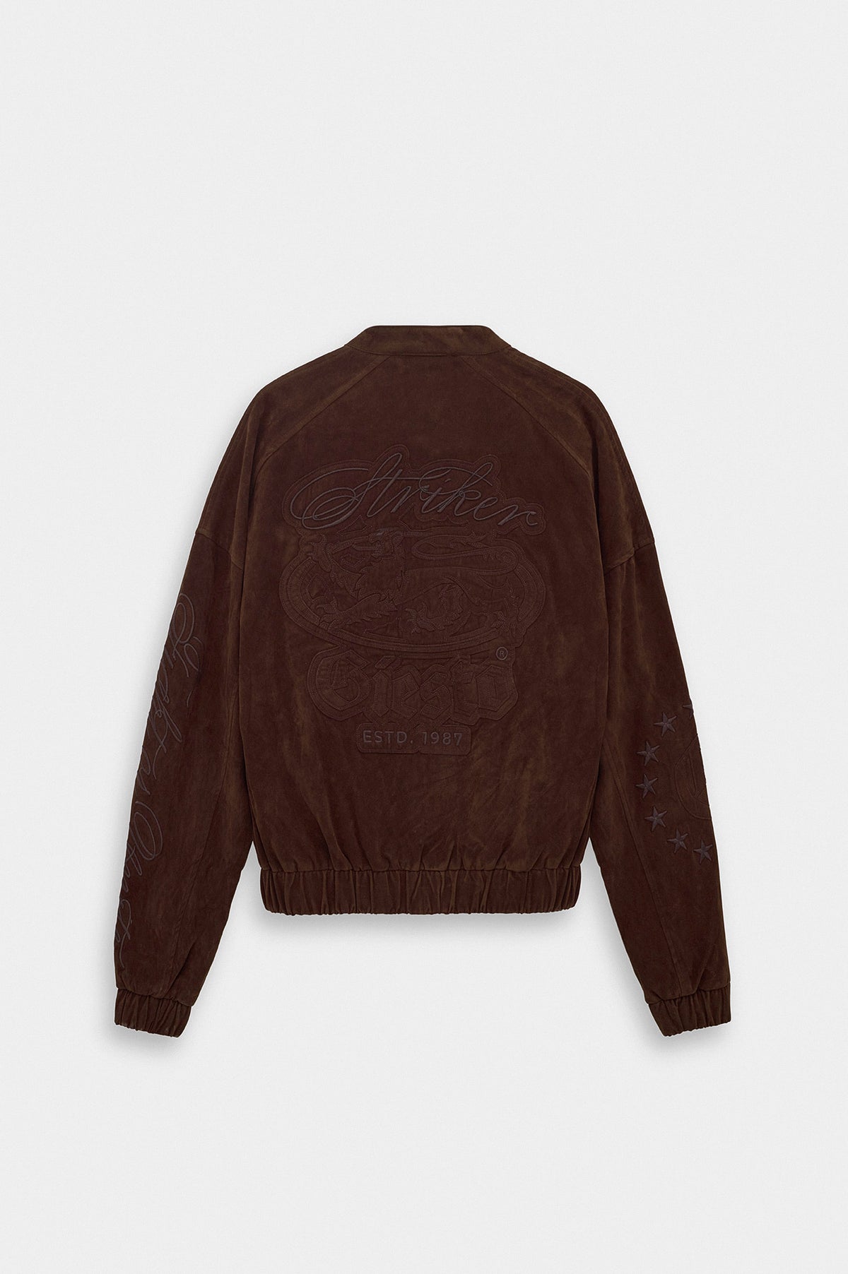 SUEDE BROWN TRACK JACKET - 8