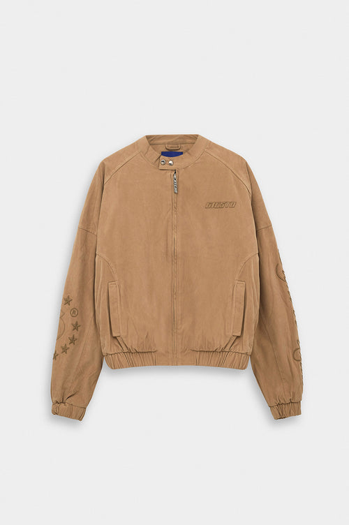 SUEDE BEIGE TRACK JACKET - 1