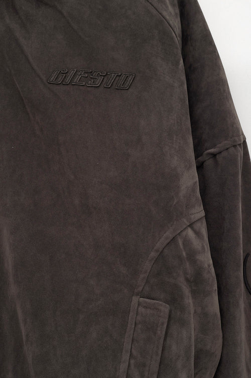 SUEDE GREY TRACK JACKET - 2