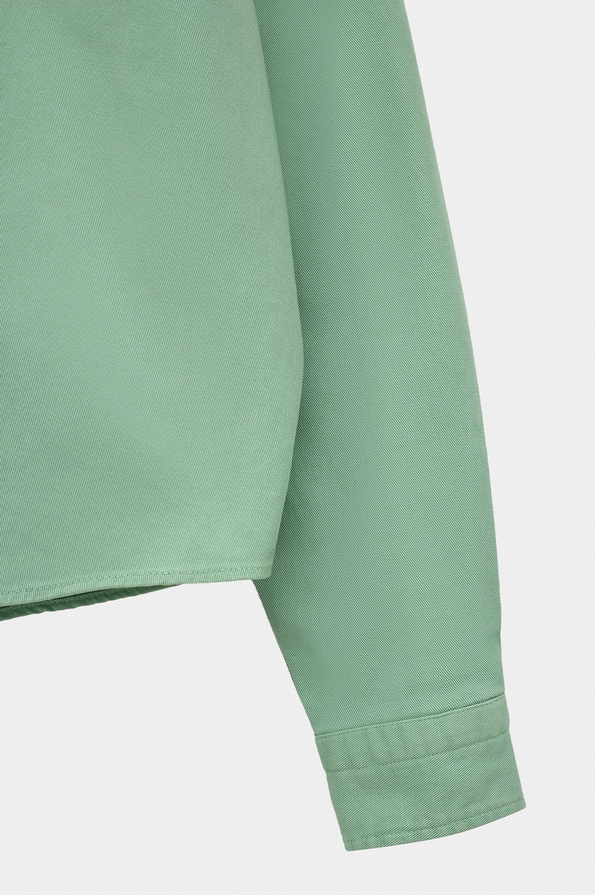NAKIŞLI MİNT GABARDIN GÖMLEK - 3