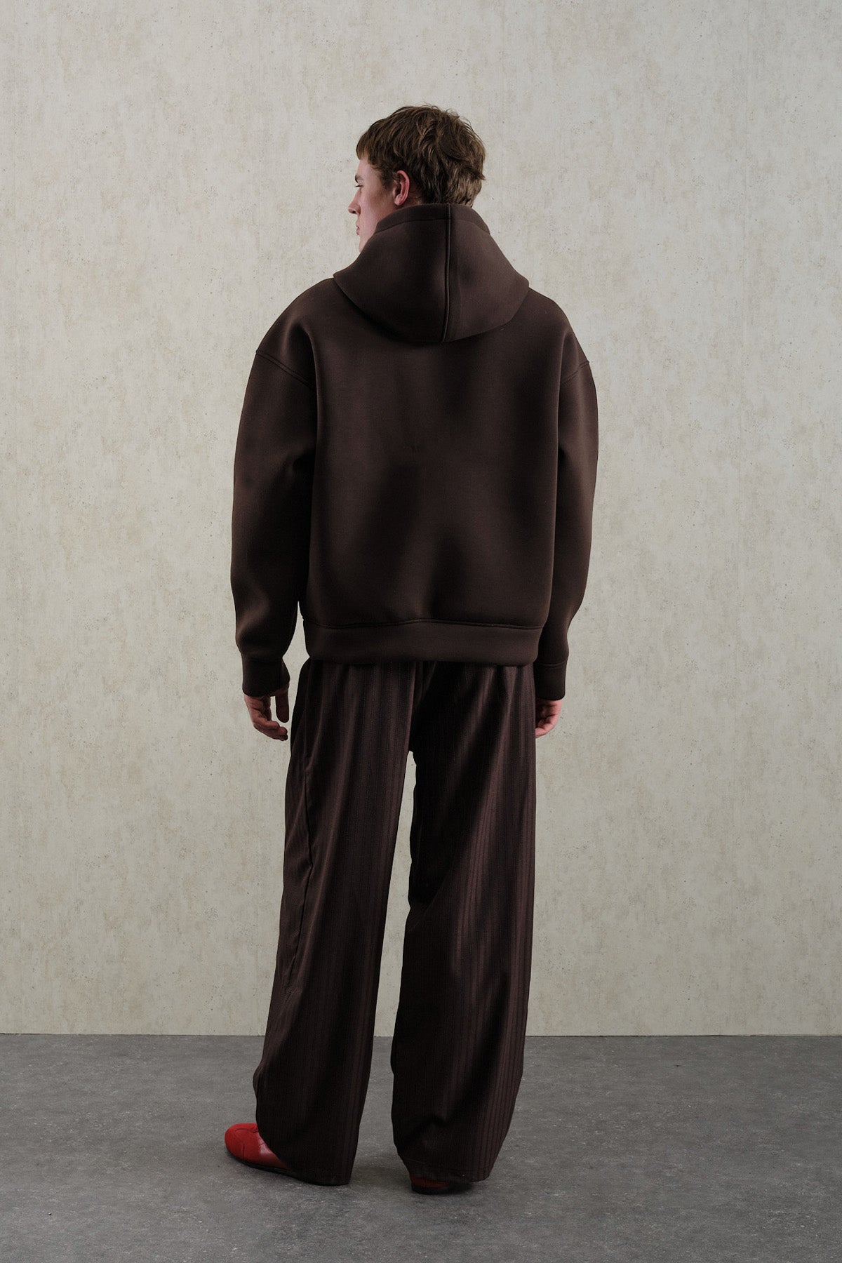 OVERSIZE KAPÜŞONLU SCUBA KAHVERENGİ SWEATSHIRT