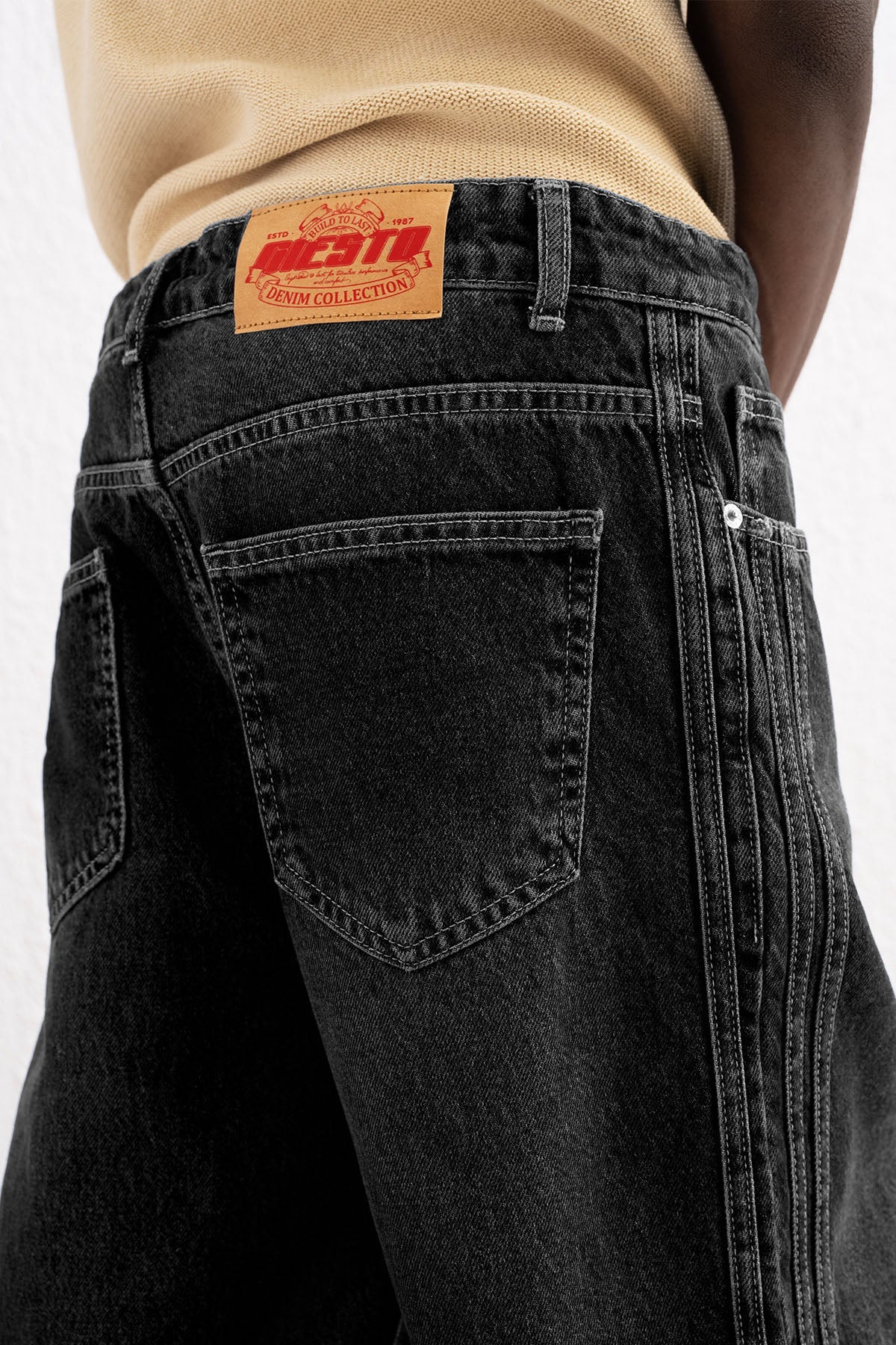 BAĞCIKLI BAGGY ANTRASİT JEAN GIESTO