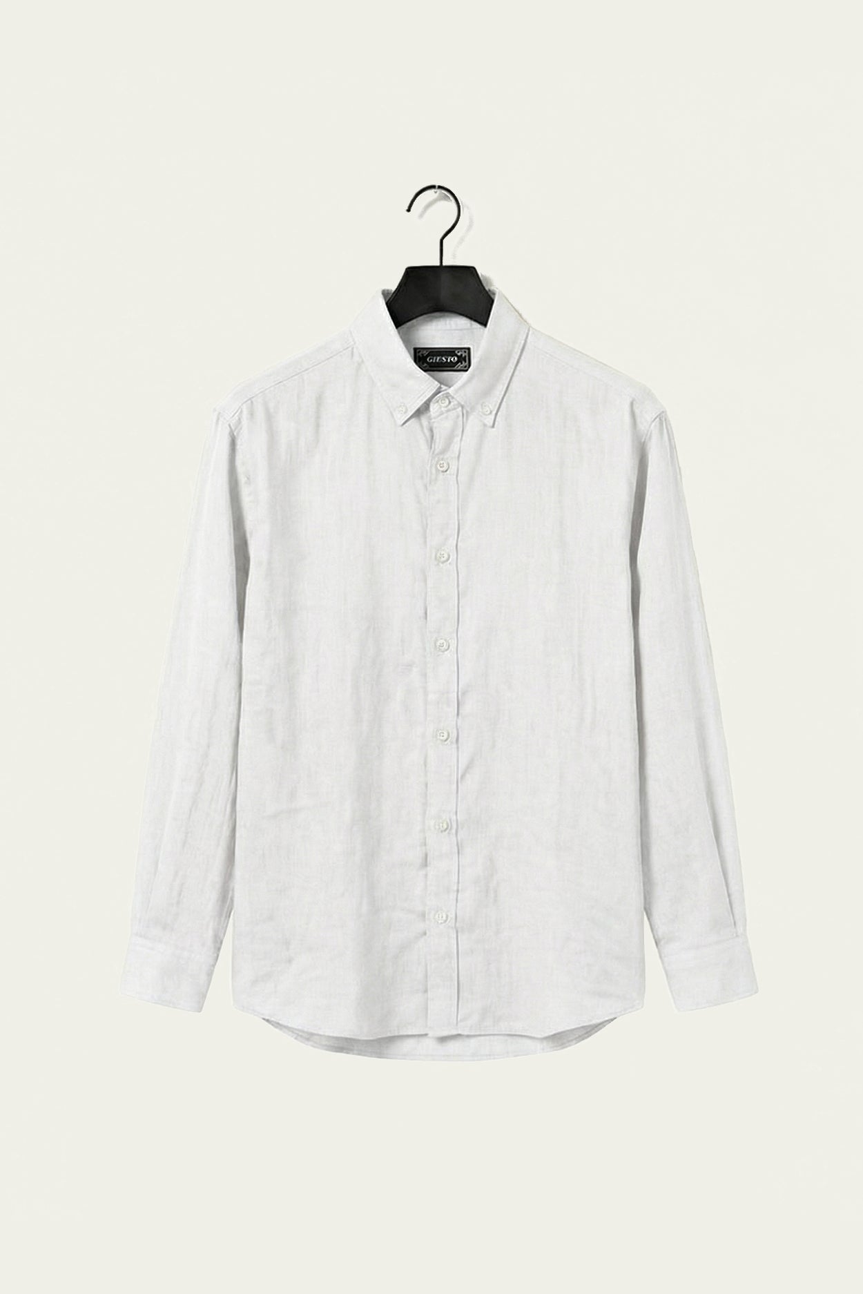 OVERSIZE DÖKÜMLÜ BEYAZ FRESH KETEN GÖMLEK