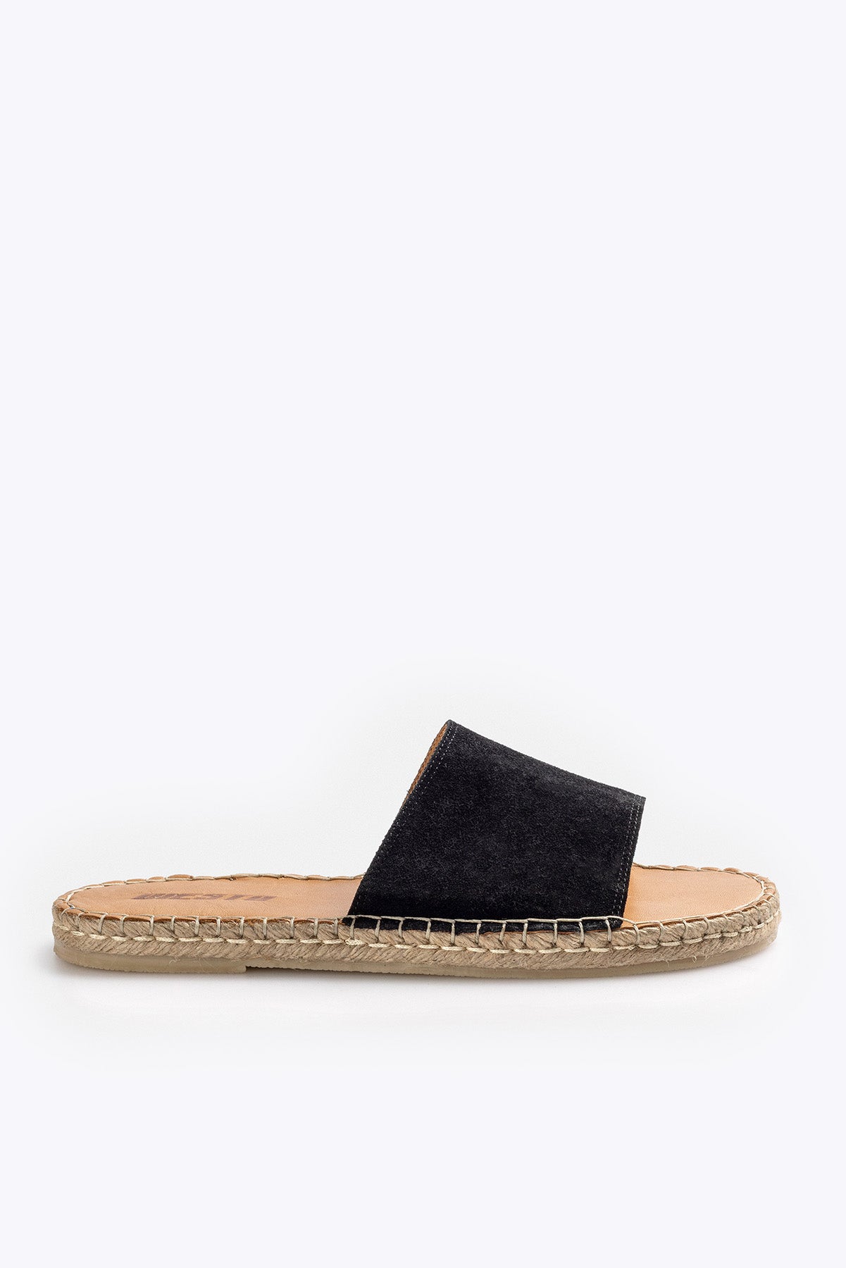 SUEDE BLACK SLIPPERS