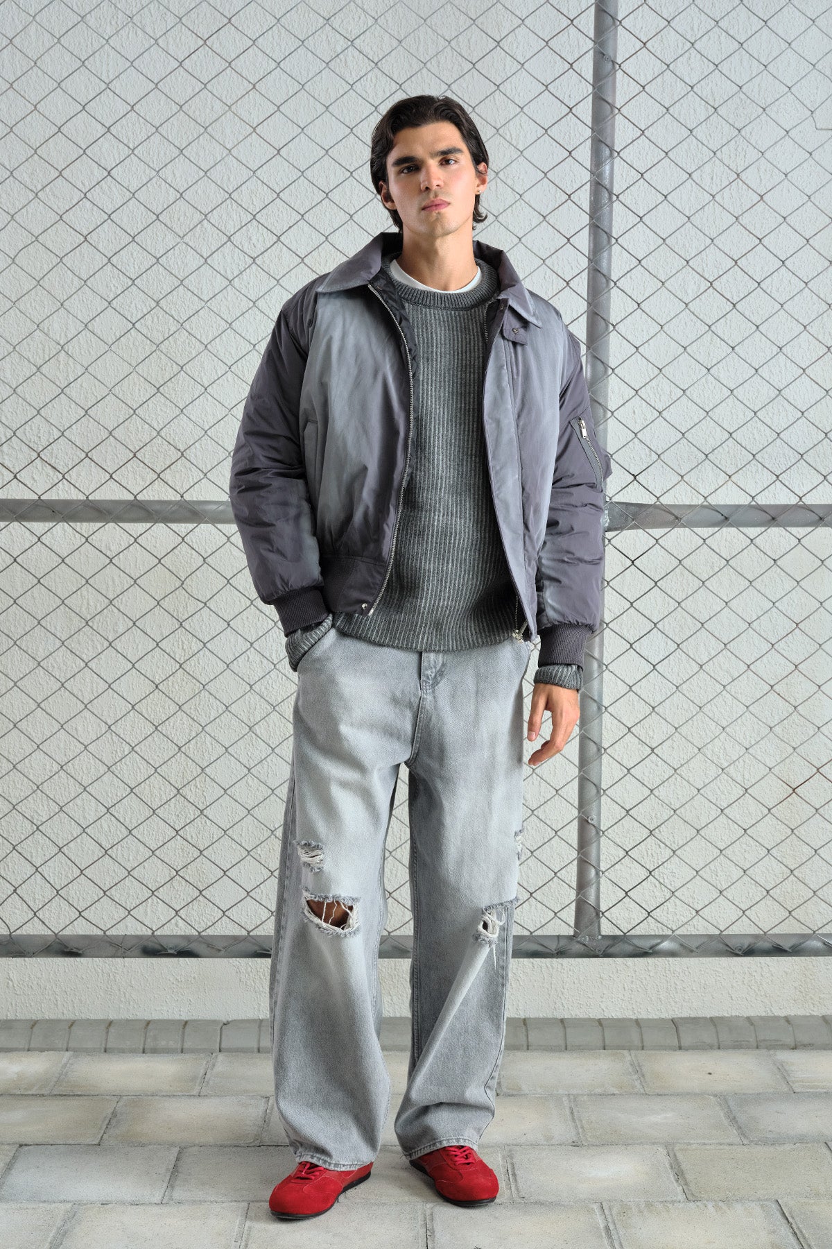 EFEKTLİ BOMBER CEKET