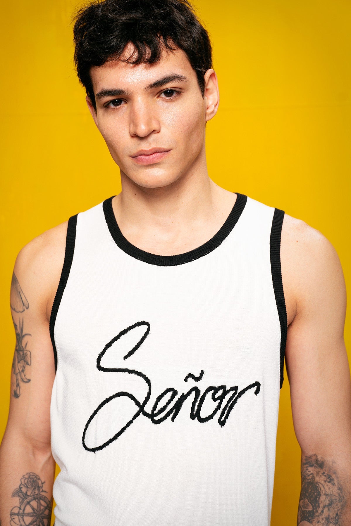 TRİKO KOLSUZ BEYAZ  T-SHIRT GIESTO