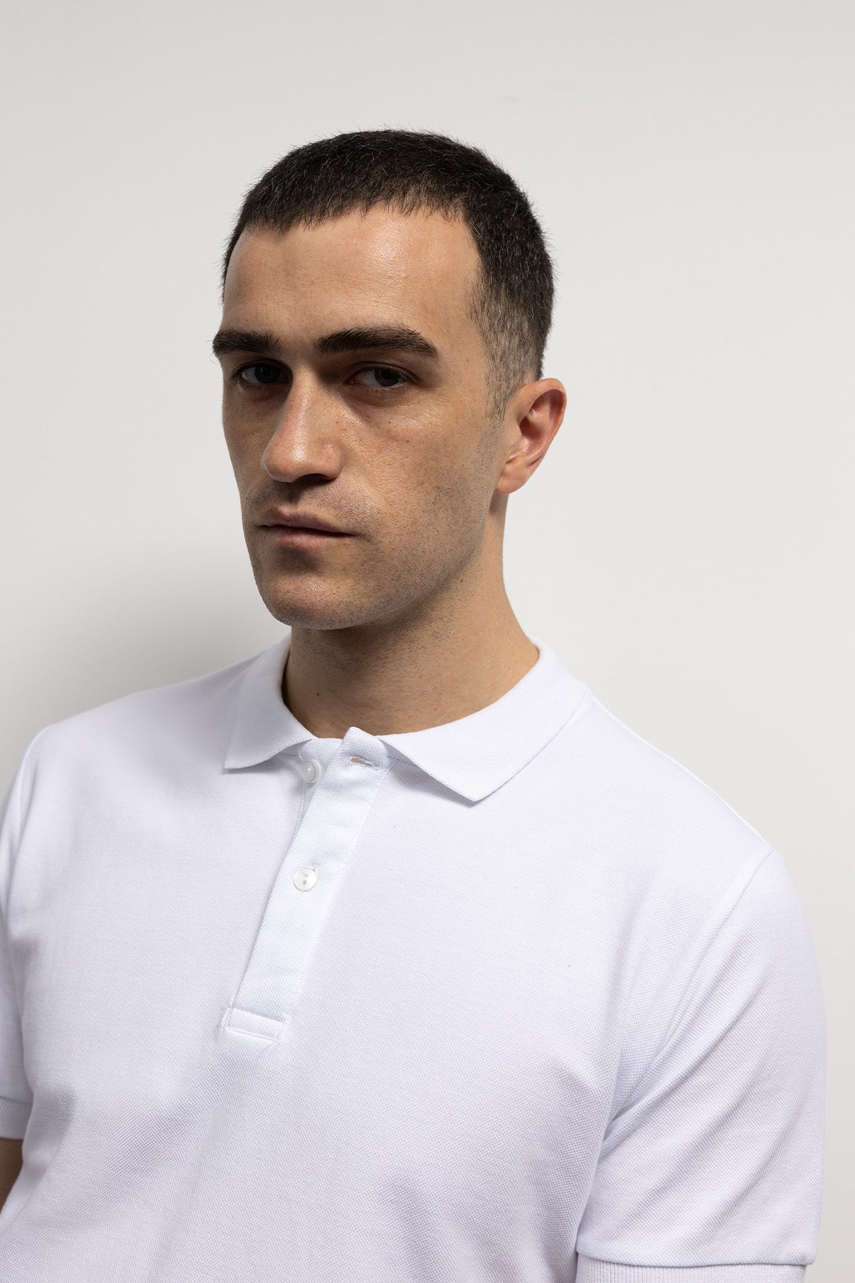 POLO YAKA T-SHIRT - BEYAZ - T-SHIRT