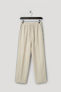 LINEN BLEND BEIGE JOGGER PANTS