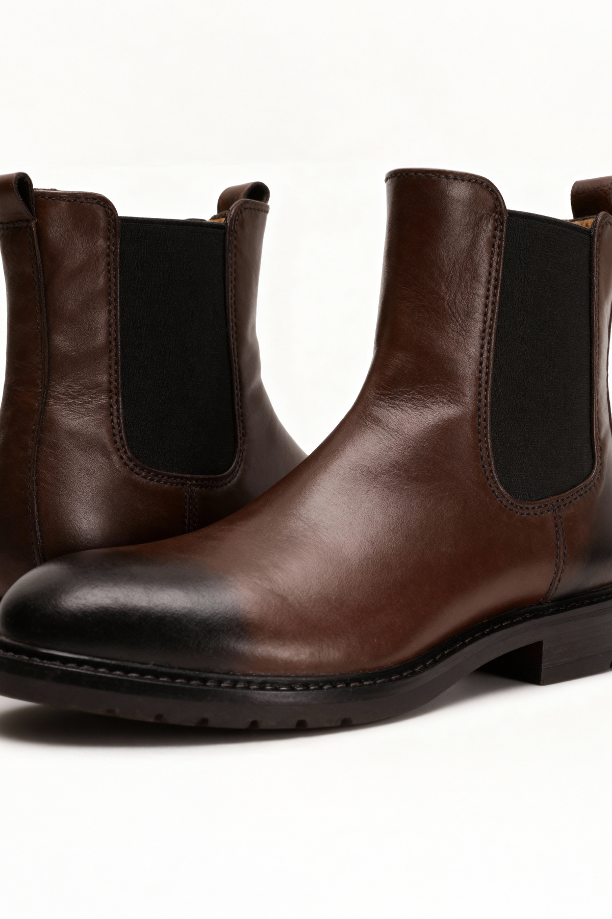 KLASİK DERİ KAHVERENGİ BOT