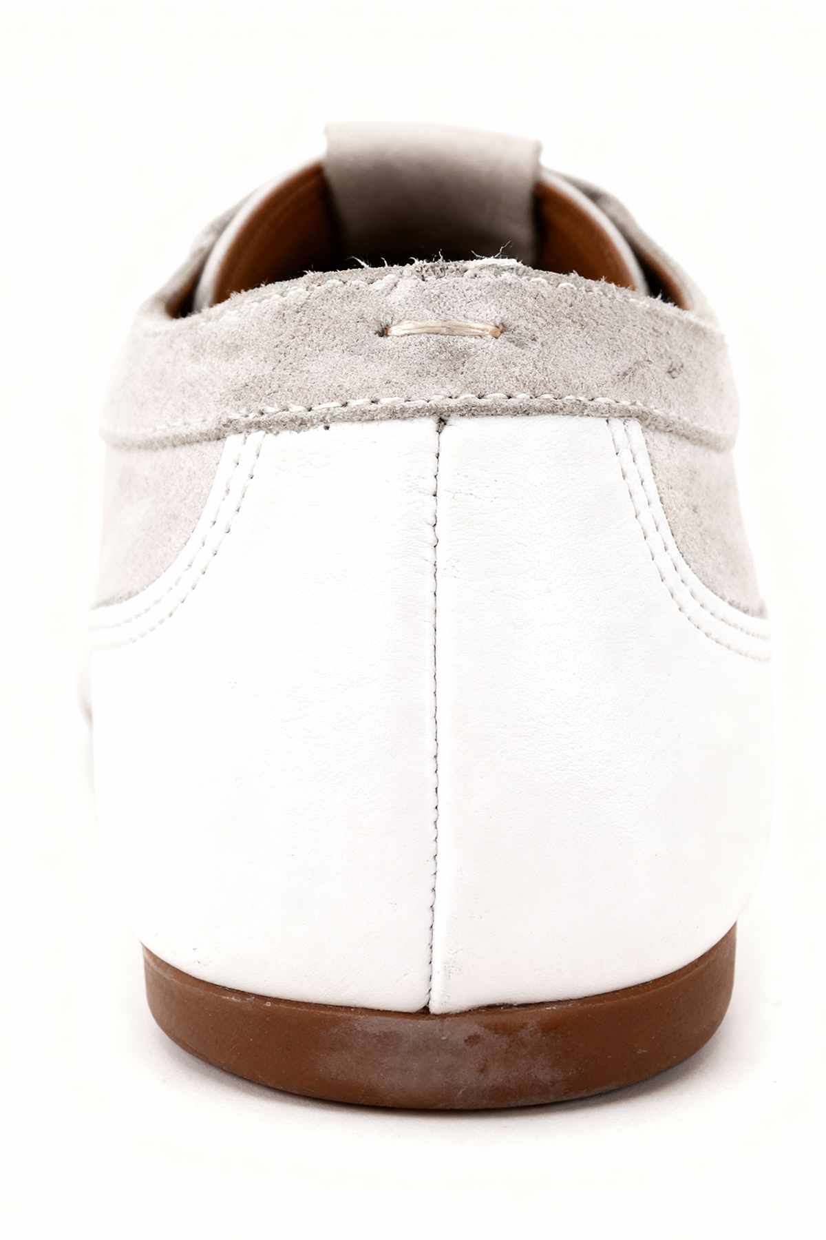 PARÇALI DERİ BEYAZ AYAKKABI