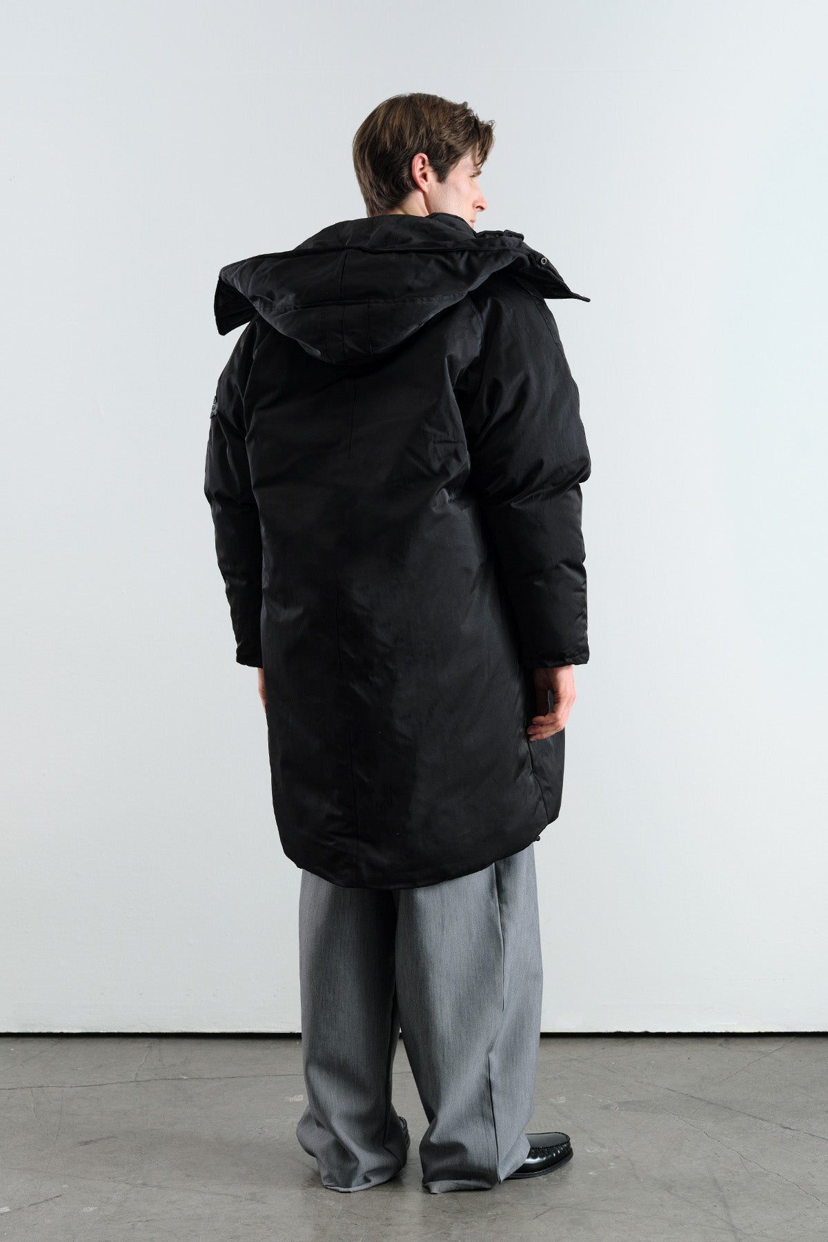 LONG PUFFER BLACK COAT