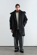 LONG PUFFER BLACK COAT