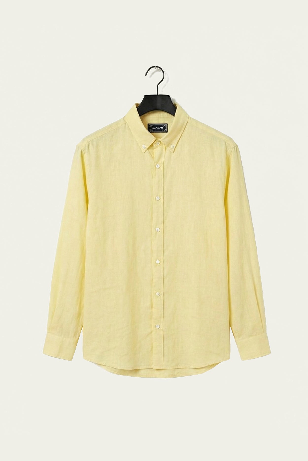 OVERSIZE DÖKÜMLÜ SARI FRESH KETEN GÖMLEK