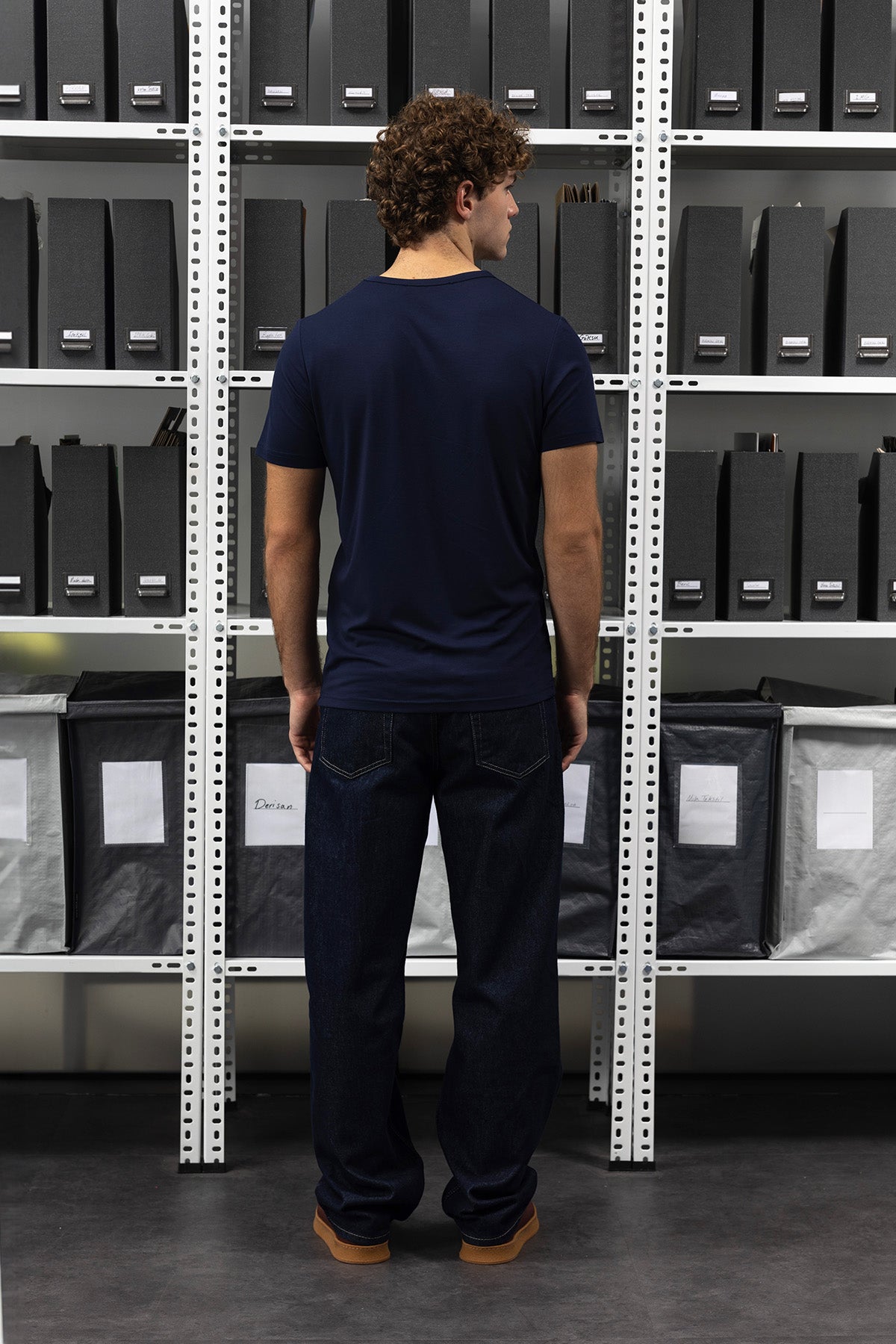 DAR KESİM T-SHIRT- LACİVERT - T-SHIRT