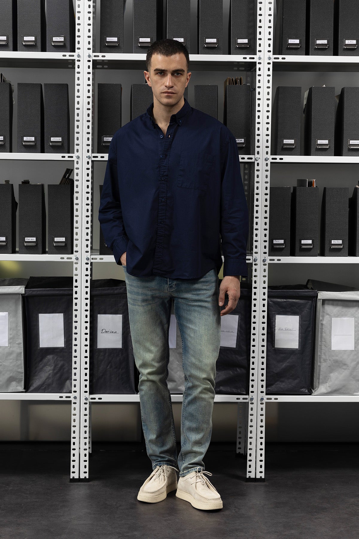 POPLİN GÖMLEK - LACİVERT - GÖMLEK