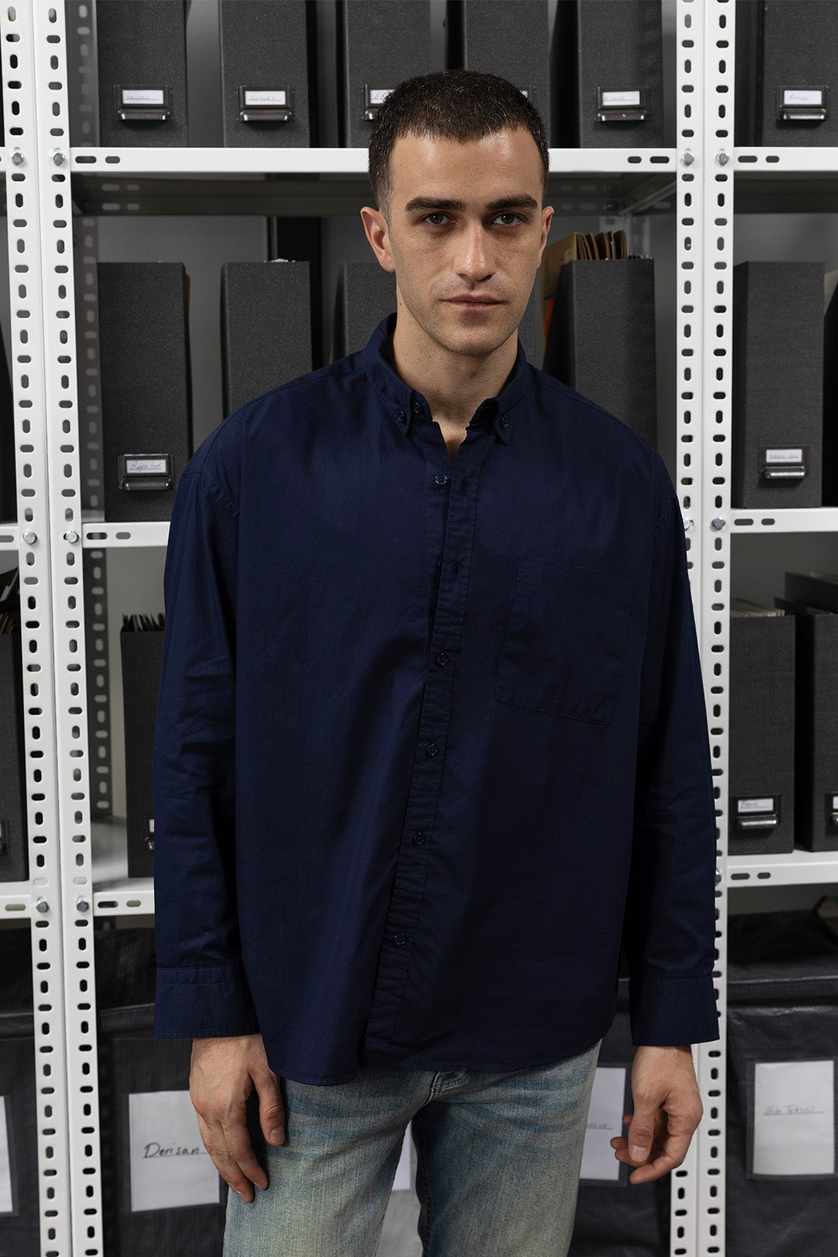 POPLİN GÖMLEK - LACİVERT - GÖMLEK