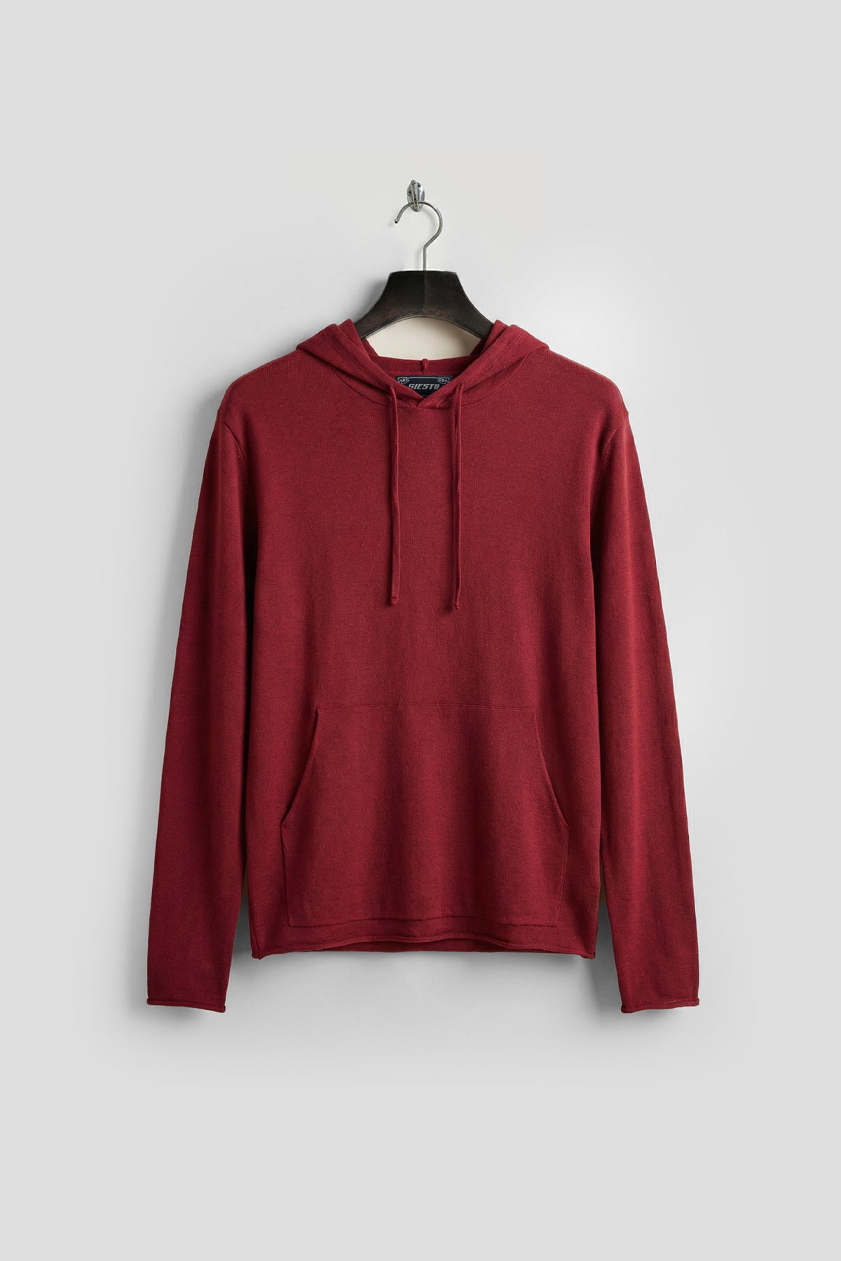 DÖKÜMLÜ KIRMIZI KETEN TRİKO SWEATSHIRT