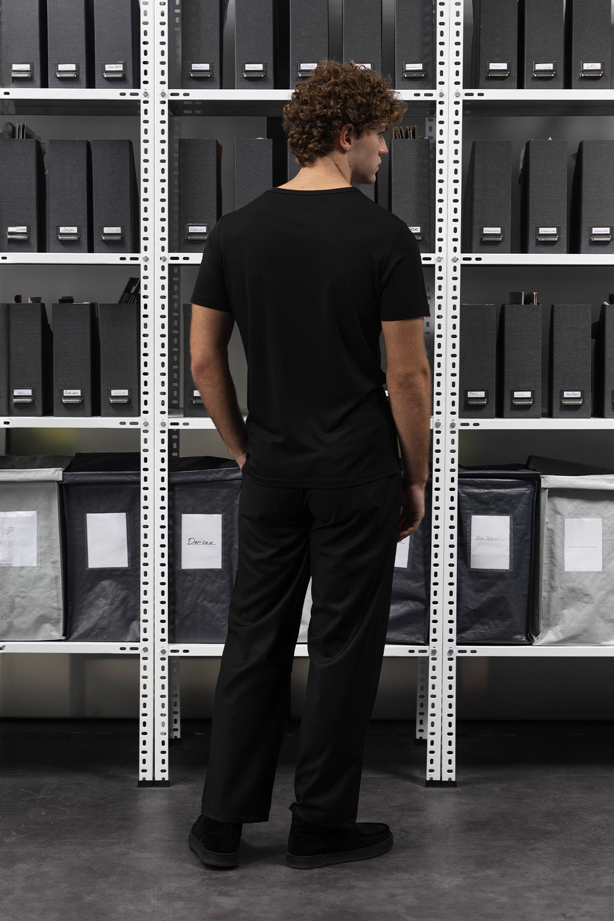 DAR KESİM T-SHIRT - SİYAH - T-SHIRT