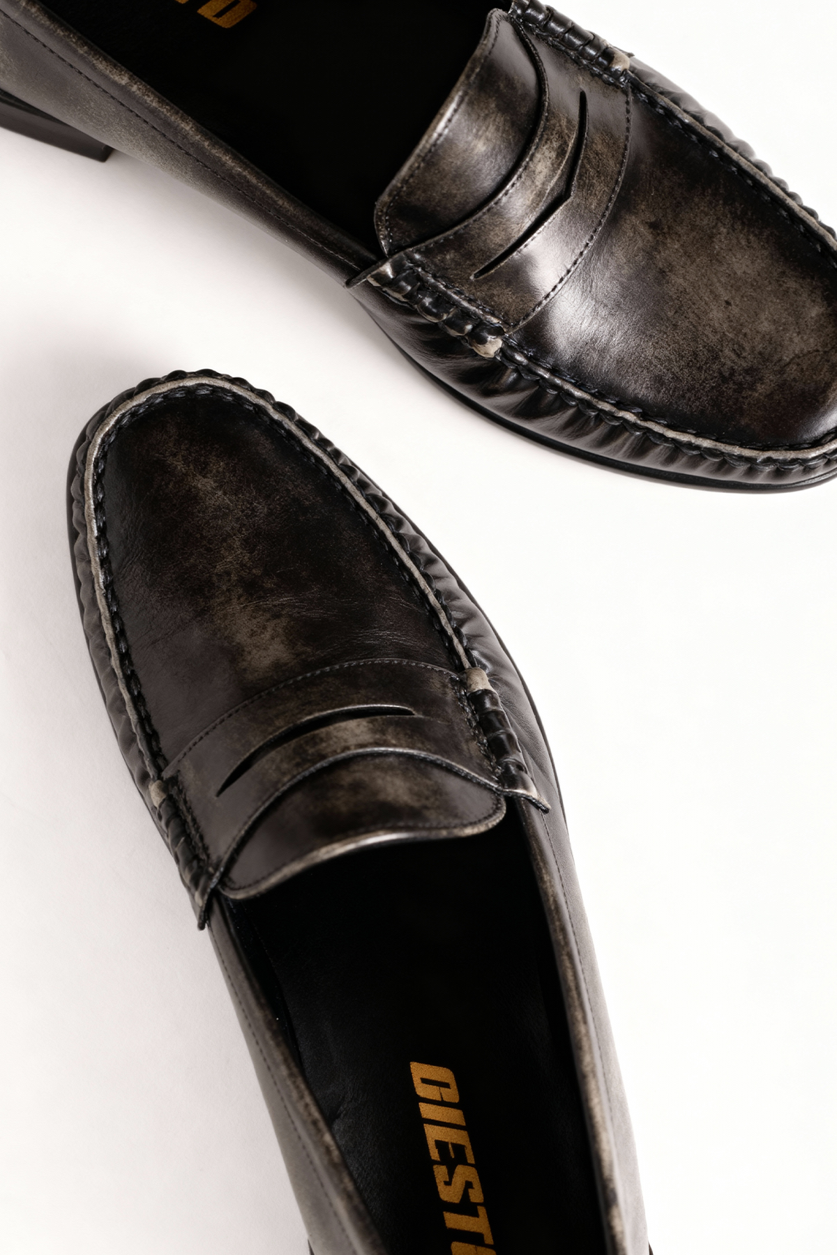 SİYAH GRİ EFEKTLİ LOAFER AYAKKABI