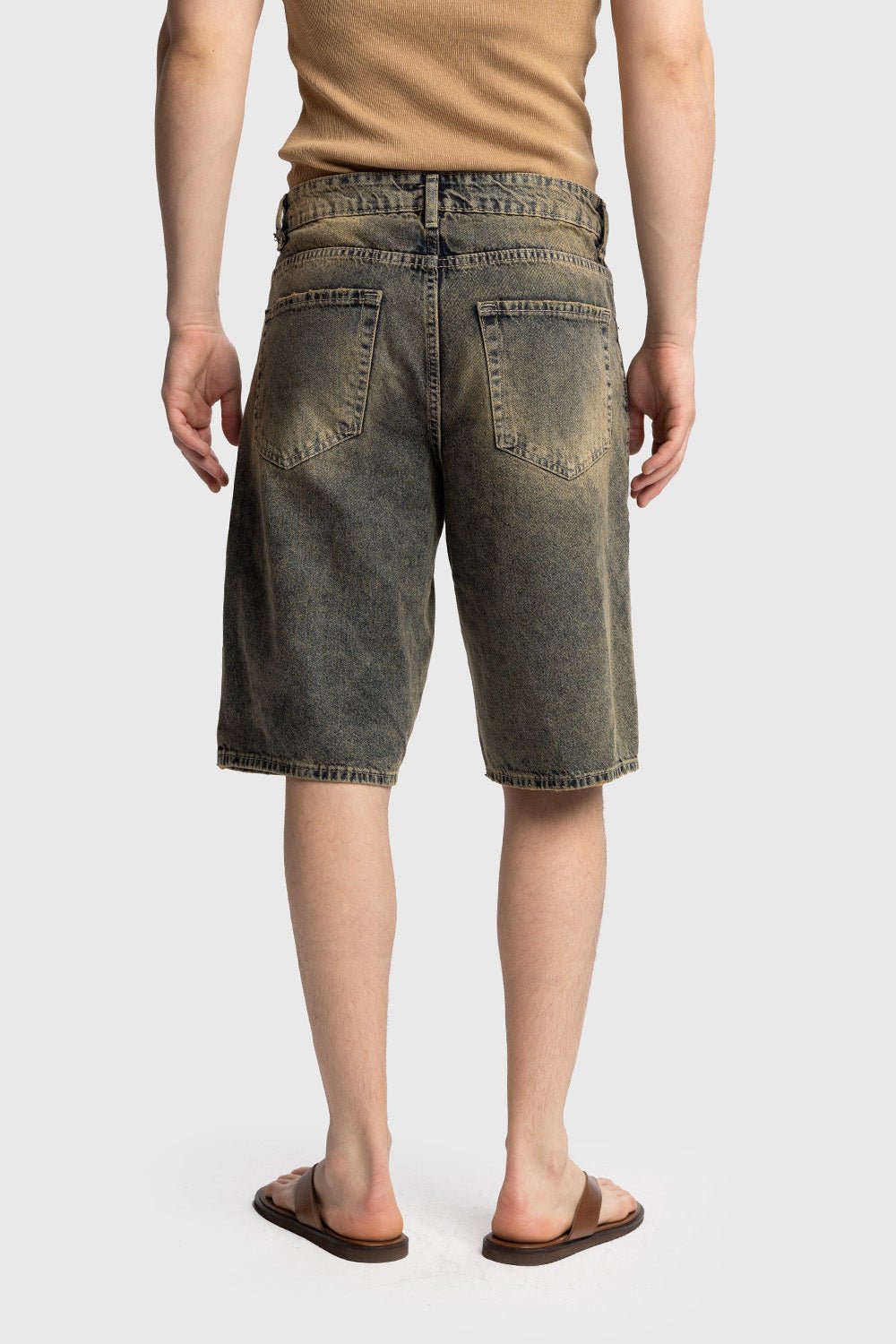 DENIM ŞORT - MAVİKAHVE - ŞORT