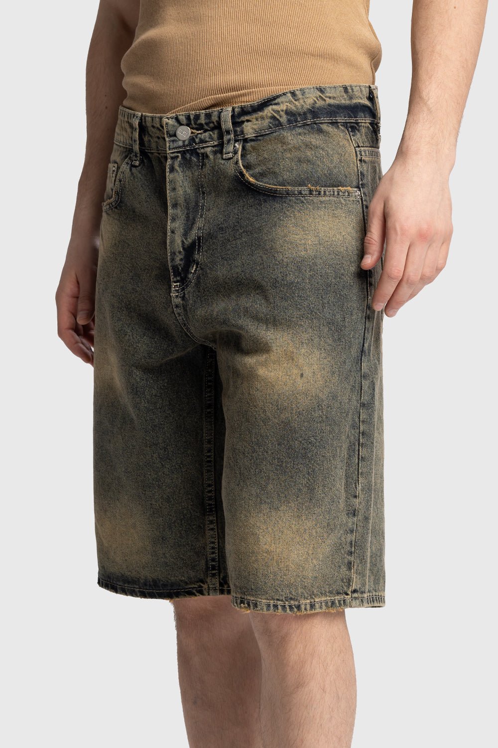 DENIM ŞORT - MAVİKAHVE - ŞORT