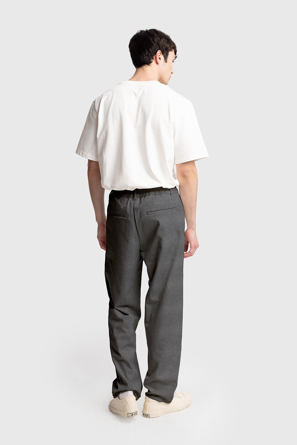 PİLİLİ DÖKÜMLÜ PANTOLON - ANTRASİT - PANTOLON