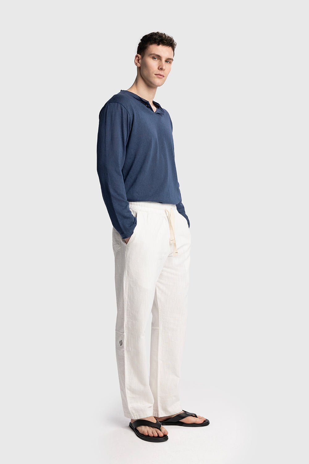 INCLUSIVE LINEN TROUSERS - WHITE