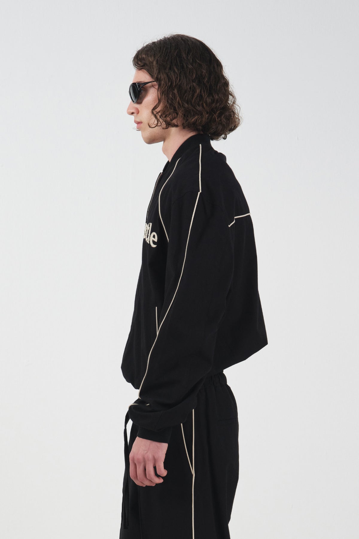 URBAN HUSTLE SİYAH KETEN CEKET