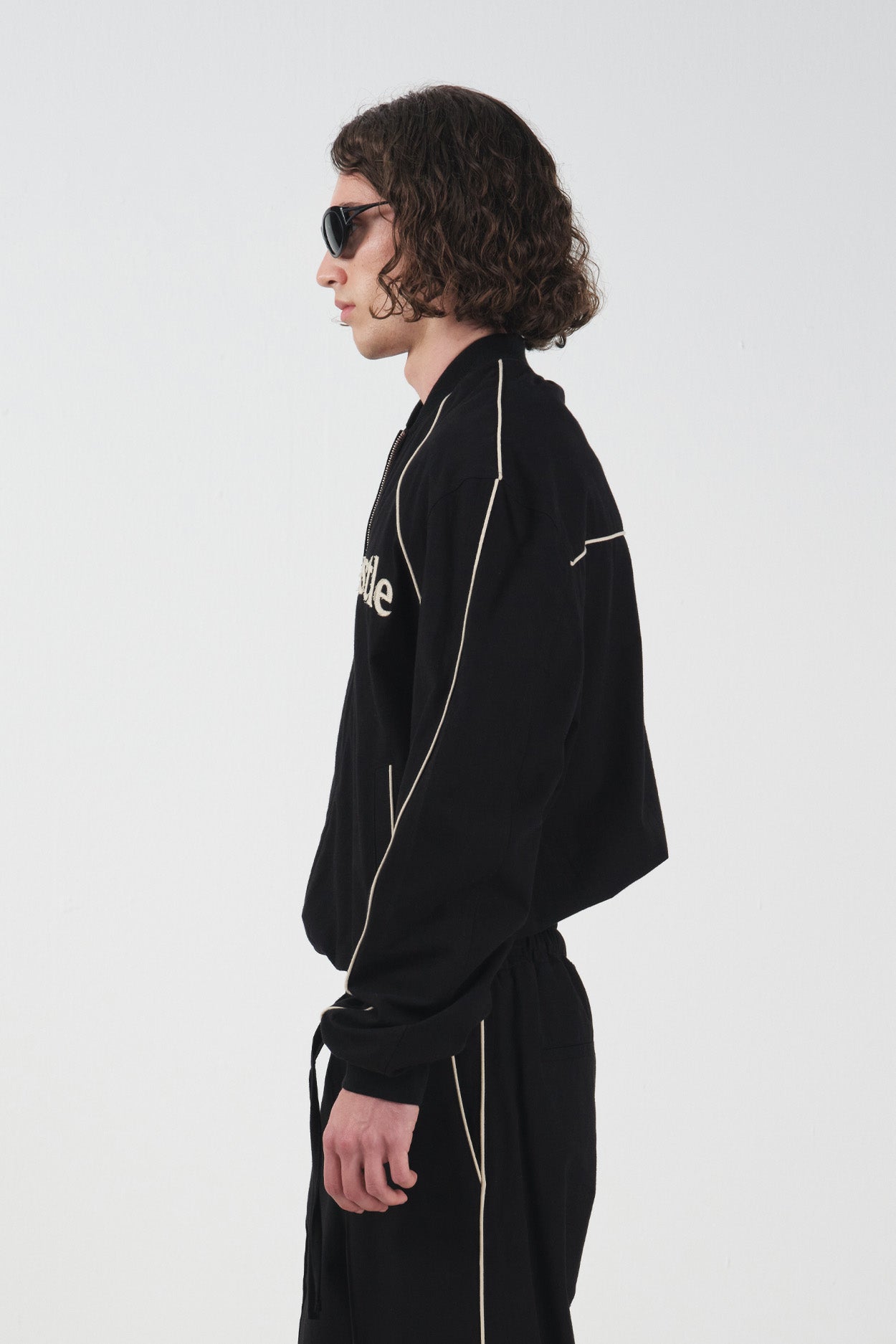 URBAN HUSTLE SİYAH KETEN CEKET