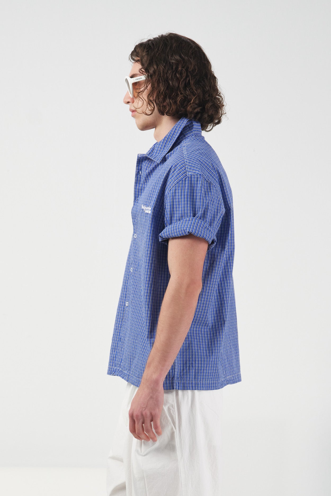 SQUARE PATTERN SAX SHIRT