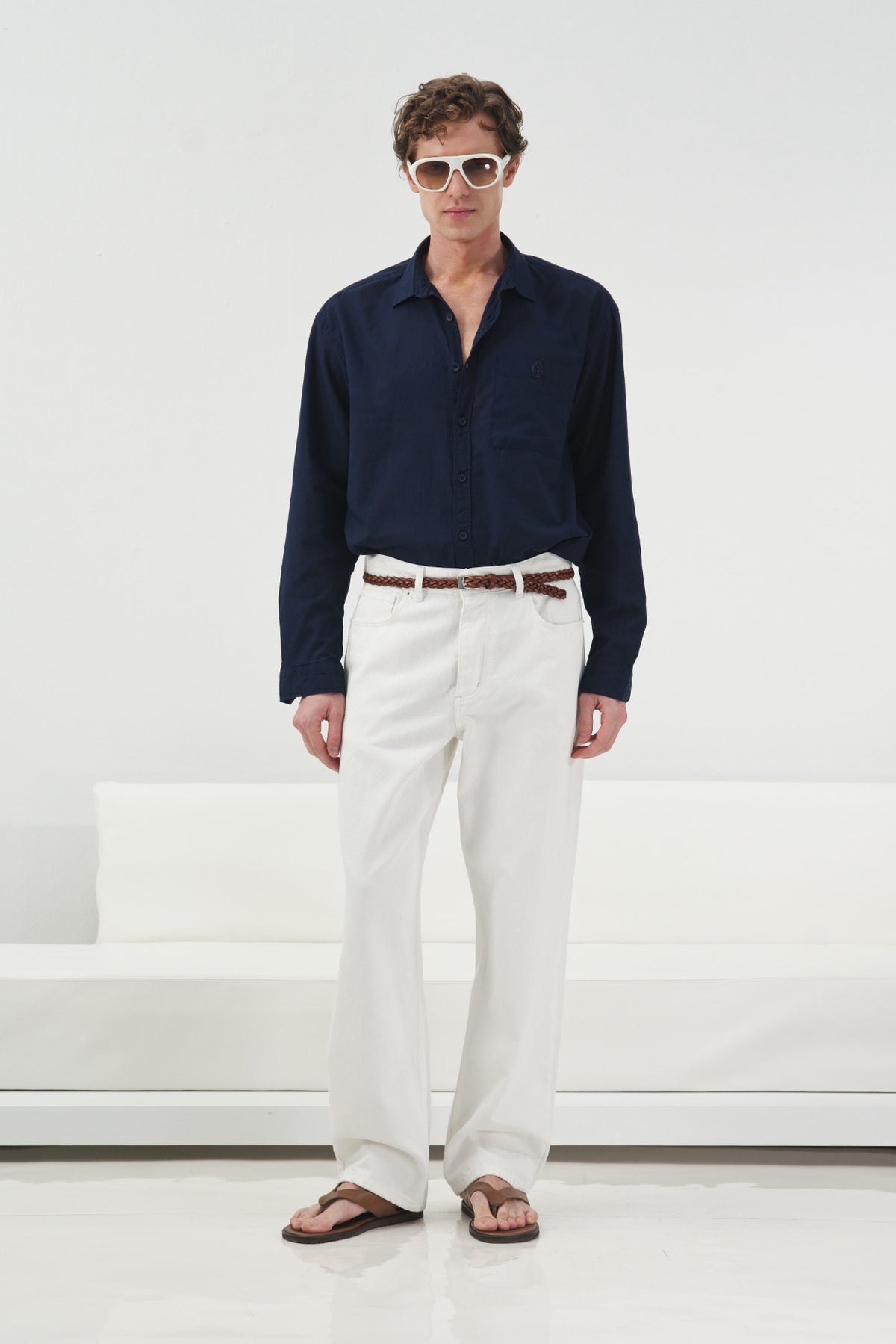 REGULAR FIT BEYAZ JEAN