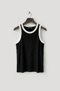 WAFFLE SLIM FIT SİYAH ATLET
