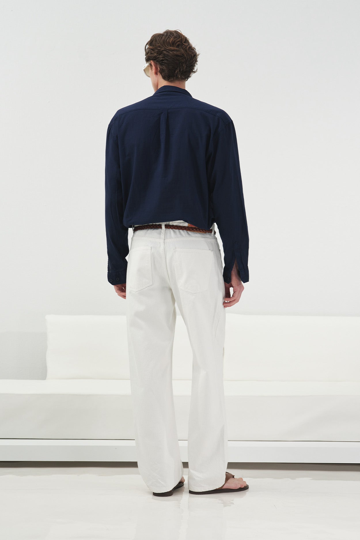 REGULAR FIT BEYAZ JEAN PANTOLON