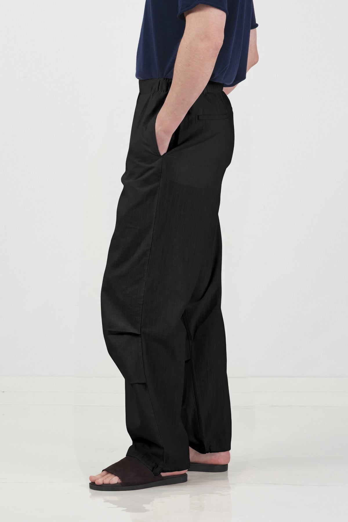KETEN JOGGER SİYAH PANTOLON