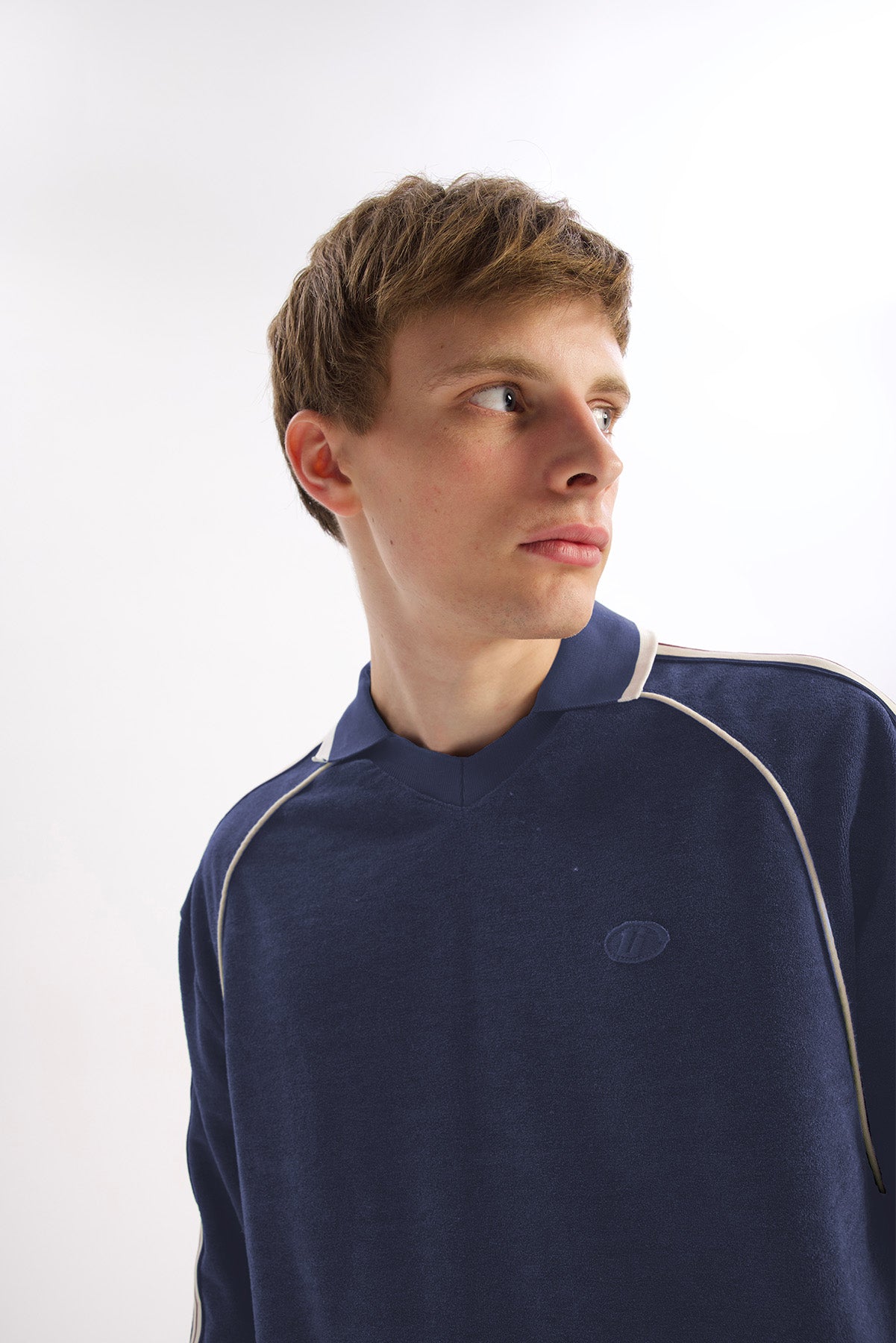 TOWEL SWEATSHIRT - NAVY