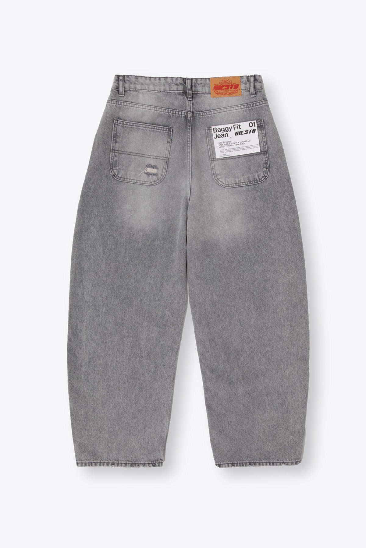 BAGGY FIT JEAN - GRİ - JEAN