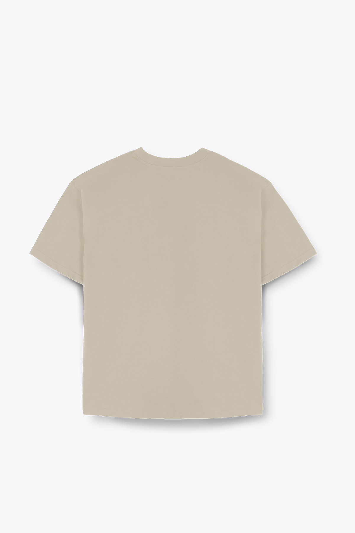BASIC KISA KOL T-SHIRT - BEJ - T-SHIRT