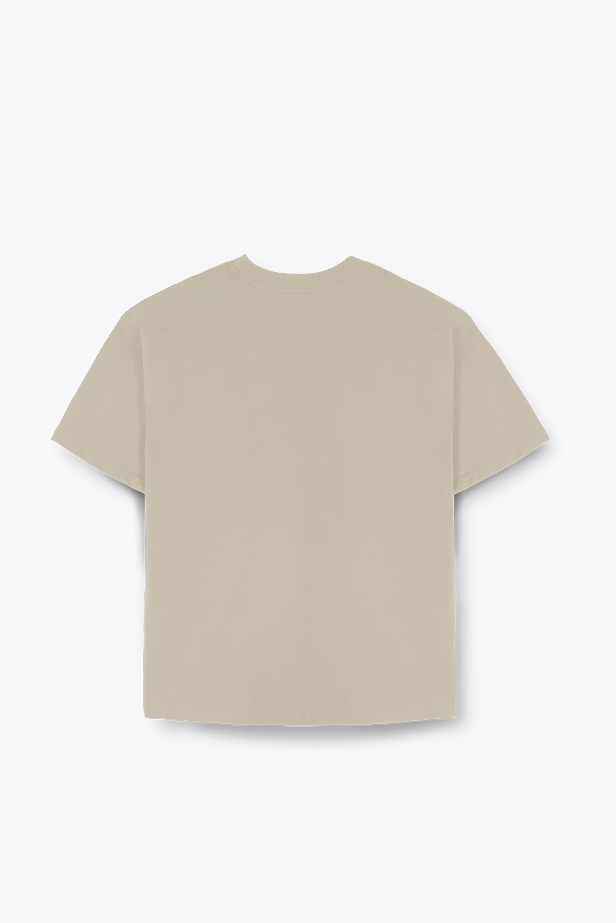 BASIC KISA KOL T-SHIRT - BEJ