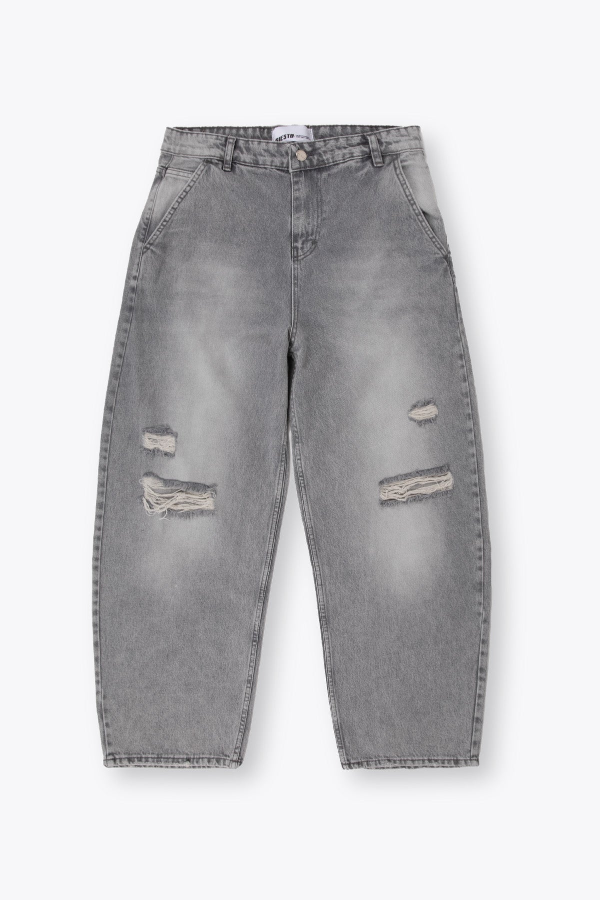 BAGGY FIT JEAN - GRİ - JEAN